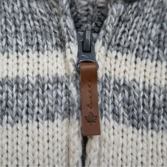 Canadiana - Vintage Ski Knit Full Zip Knit Wool Blend - Picture 8 of 10